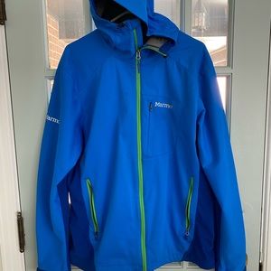 Marmot Windstopper - blue with green accents
